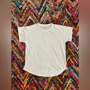 Madewell White Crewneck Tee